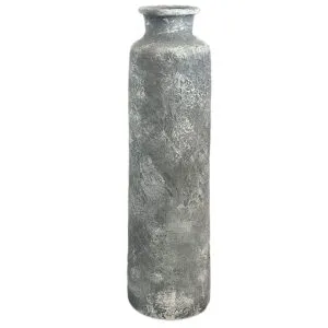 گلدان سفالی دکوری پتینه‌کاری شده