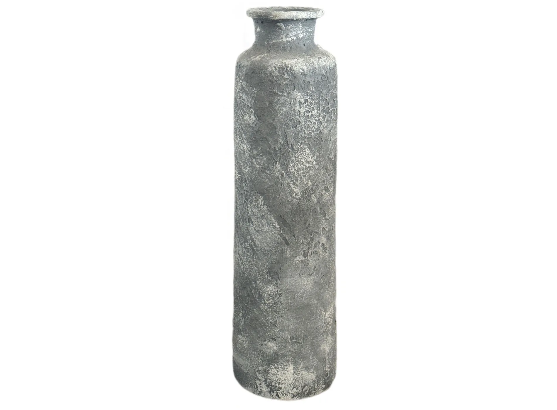 گلدان سفالی دکوری پتینه‌کاری شده